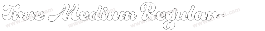 True Medium Regular字体转换